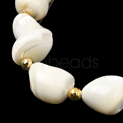 Natural Trochid Shell/Trochus Shell Beads Strands X-BSHE-A002-07-1
