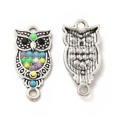 Alloy Jet Rhinestone Connector Charms FIND-H039-14AS-A-1