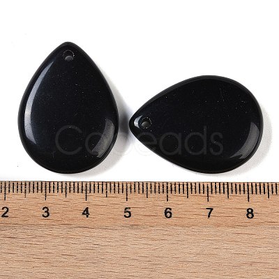 Natural Obsidian Pendants G-G115-02H-1
