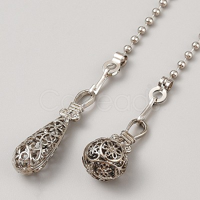 2Pcs 2 Styles Alloy Ceiling Fan Pull Chain Extenders AJEW-WH20020-055P-1