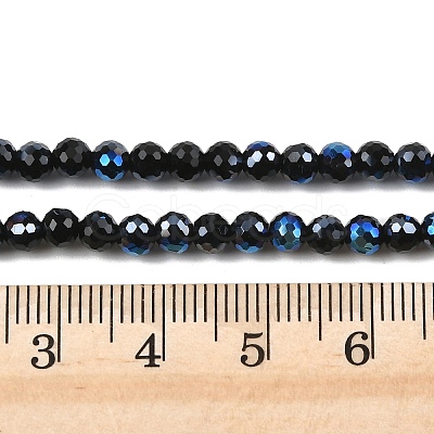 Electroplate Transparent Glass Beads EGLA-B013-02A-PL15-1