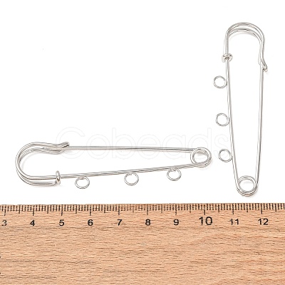 Iron Safety Pins Brooch Findings RN-CBAB9AC-02P-1