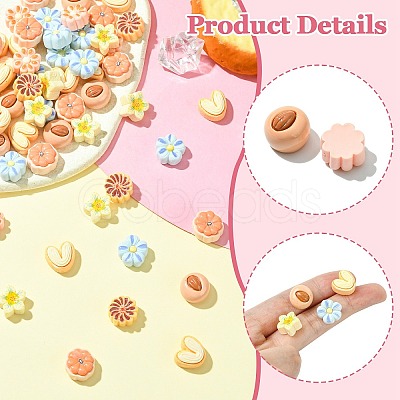 Opaque Resin Cabochons RESI-CJC0012-37A-1