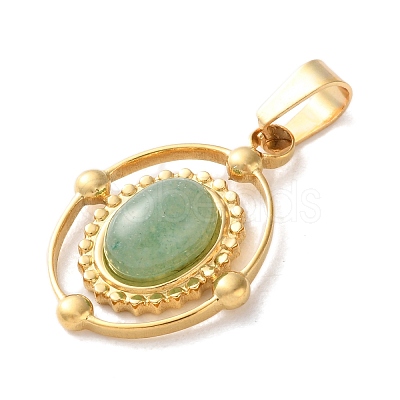 Natural Green Aventurine Pendants STAS-C120-14G-09-1