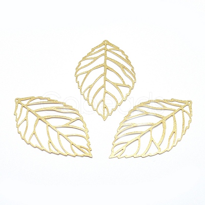 Brass Big Pendants X-KK-P155-02G-NR-1