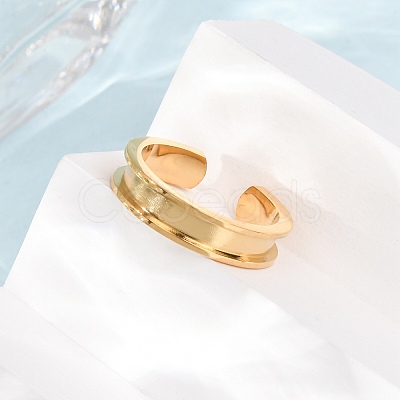 304 Stainless Steel Cuff Open Rings SA-CBACA70-01B-G-1