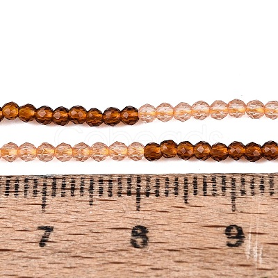 Transparent Glass Beads Strands GLAA-N074-01A-17-1