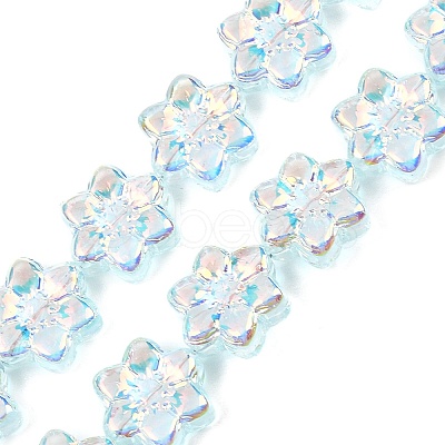 Electroplate Glass Beads Strands EGLA-P069-02A-AB03-1