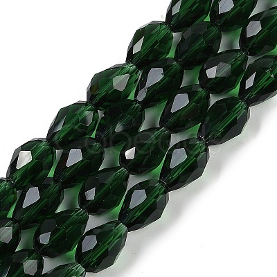 Transparent Glass Beads Strands EGLA-N013-T10mm-D15-1