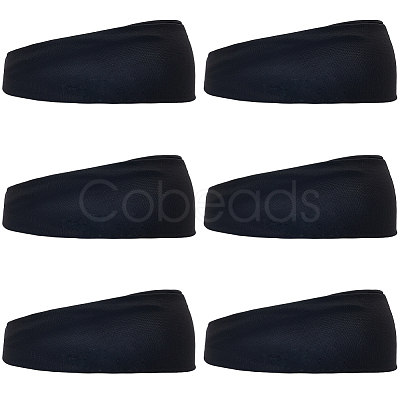 6Pcs Cloth Wide Headband for Sports AJEW-CN0005-08-1