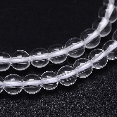 Round Natural Grade A Quartz Crystal Beads Strands G-H1648-4mm-01N-A-1
