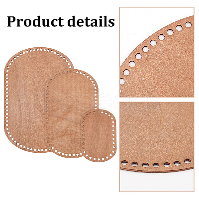 Wooden Basket Bottoms TOOL-WH0159-02C-1