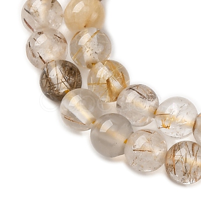 Natural Rutilated Quartz Beads Strands X-G-D314-A01-4mm-1