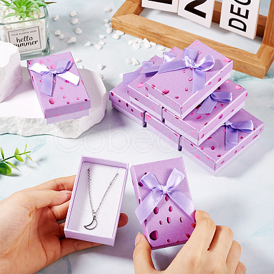 Polka Dot Pattern Cardboard Jewelry Packaging Boxes LS-CON-TAC0011-04B-04-1