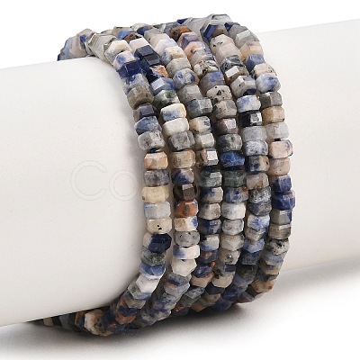 Natural Sodalite Beads Strands G-G345-C32-2x4mm-1
