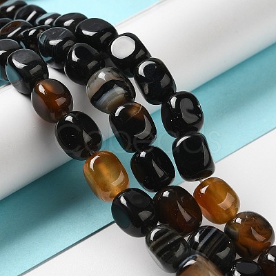 Natural Agate Beads Strands G-H295-A01-14-1