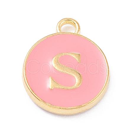 Golden Plated Alloy Enamel Charms ENAM-Q437-14S-1