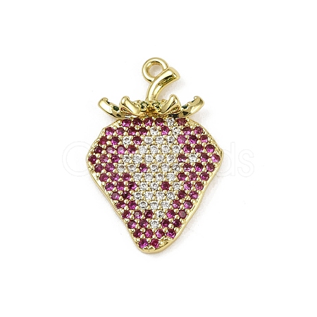 Brass Micro Pave Cubic Zirconia Pendants KK-M322-48G-03-1