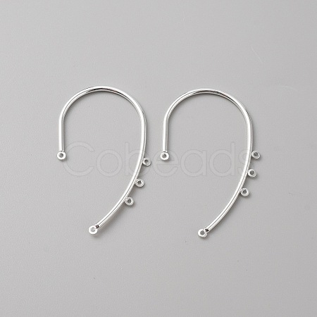 Iron Ear Cuff Findings EJEW-WH0017-79S-1