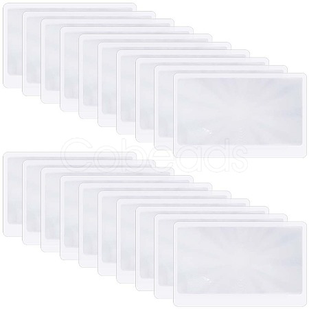 30Pcs Ultra Thin PVC Magnifying Lenses Bookmark AJEW-SP0002-34-1