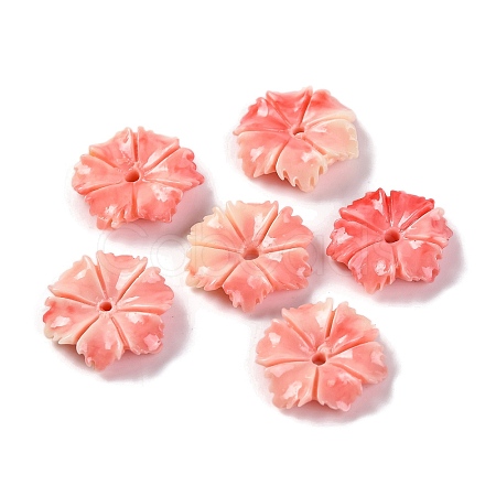 Synthetic Shell Dyed Beads SHEL-C007-04D-1