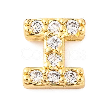 Rack Plating Brass Micro Pave Cubic Zirconia Cabochons KK-F874-04G-I-1