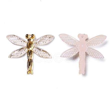 Transparent Resin Pendants LS-RESI-WH0020-020A-1