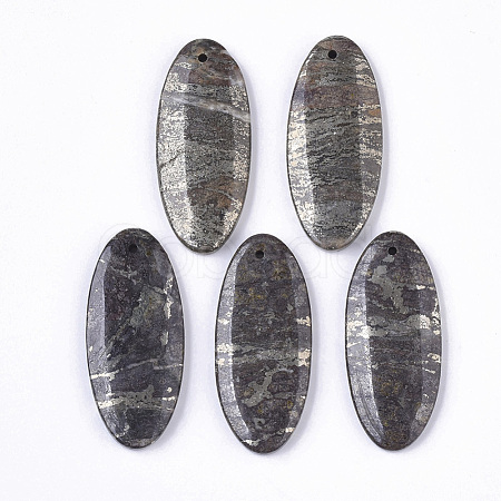 Natural Pyrite Pendants G-S366-005-1
