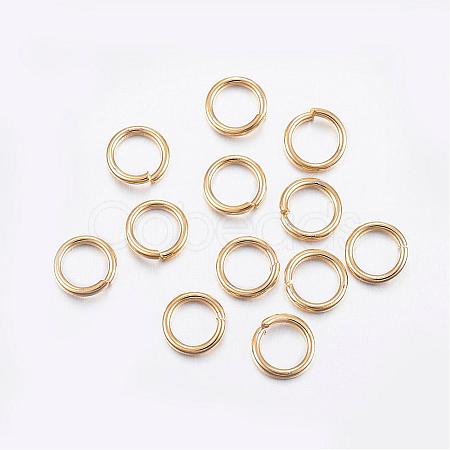 304 Stainless Steel Open Jump Rings STAS-L187-5x1mm-G-1