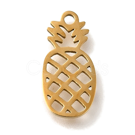 201 Stainless Steel Pendants STAS-R136-01G-03-1
