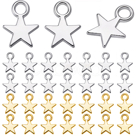 200Pcs 2 Colors Alloy Charms FIND-SC0023-74-1