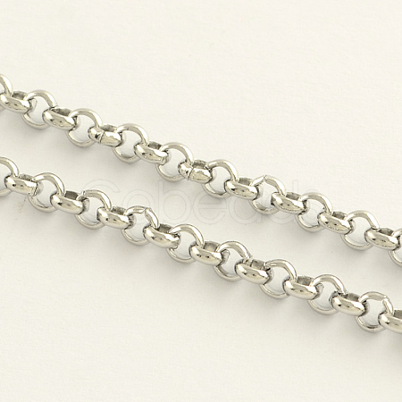 Tarnish Resistant 304 Stainless Steel Rolo Chains CHS-R009-08-1