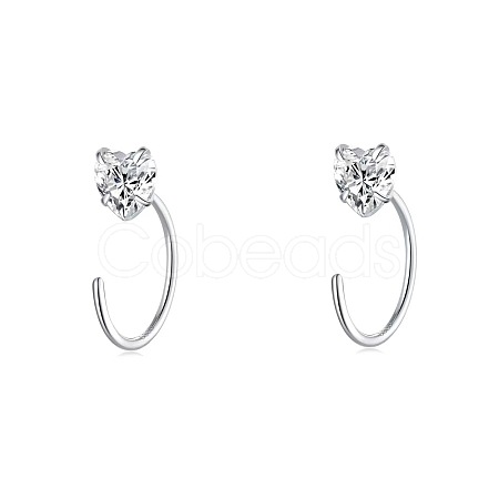 999 Fine Silver Stud Earrings FS-WG1D9DE-15-1