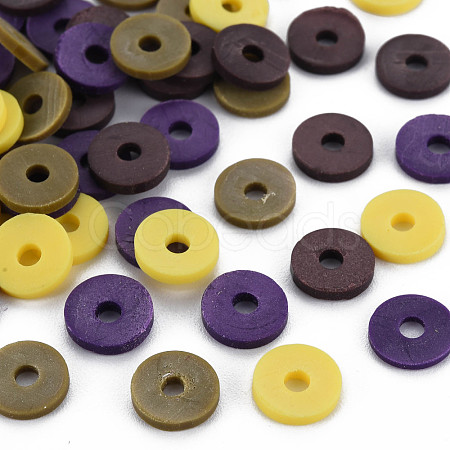 4 Colors Handmade Polymer Clay Beads CLAY-N011-032-24-1