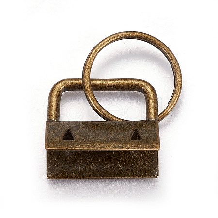 Electroplate Iron Split Key Rings LS-IFIN-WH0044-01A-AB-1