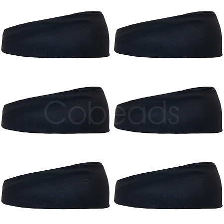 6Pcs Cloth Wide Headband for Sports AJEW-CN0005-08-1