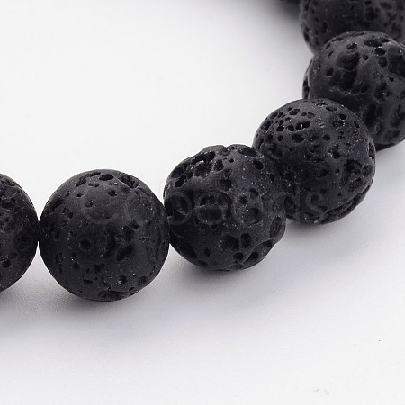Natural Lava Rock Beads Strands G434-12-1