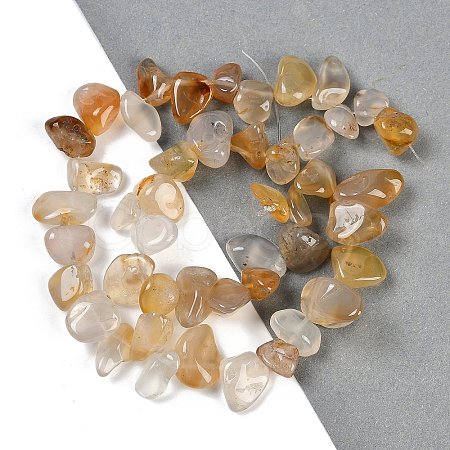 Natural Agate Nuggets Beads Strands G-B125-A03-01-1