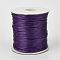 Eco-Friendly Korean Waxed Polyester Cord, Purple, 1mm, about 169.51~174.98 Yards(155~160m)/Roll