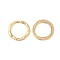 Brass Linking Rings, Nickel Free, Ring, Hammered, Real 18K Gold Plated, 24x2mm, Inner Diameter: 17mm