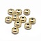 Yellow Gold Filled Spacer Beads, 1/20 14K Gold Filled, Flat Round, 4.5x2.5mm, Hole: 1mm