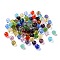 Glass K9 Glass, Imitation Austrian Crystal Beads, Faceted, Round, Mixed Color, 8mm, Hole: 1.5mm