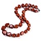 Natural Red Jasper Nuggets Beaded Necklaces for Women Men, 20.08~21.26 inch(51~54cm)