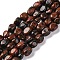 Natural Mahogany Obsidian Beads Strands, Nuggets, Tumbled Stone, 7~12x6~8x5~7mm, Hole: 1mm, about 43~44pcs/strand, 15.47~15.63''(39.3~39.7cm)