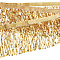 Sparkle PVC Paillette Tassel Ribbons, Garment Accessories, Gold, 6-3/4 inch(170mm)