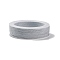 Braided Nylon Threads, Dyed, Knotting Cord, for Chinese Knotting, Crafts and Jewelry Making, Silver, 1.5mm, about 13.12 yards(12m)/roll