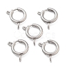 Non-Tarnish 304 Stainless Steel Spring Ring Clasps STAS-E104-09E-P-1
