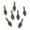 Tibetan Style Alloy Glue-on Flat Pad Bails LS-X-TIBEP-Q064-183AB-NR-3