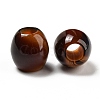Opaque Resin Two Tone European Beads RESI-D070-02-2
