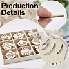 63Pcs 9 Styles Unfinished Wood Cutouts WOOD-WH20011-11A-6